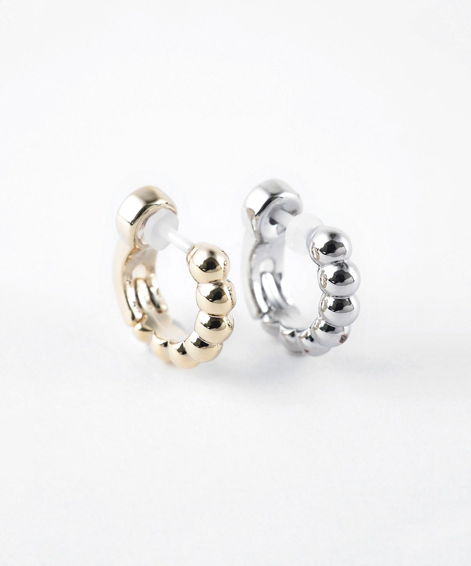 【web限定】ボールラインセラミックポストスムースピアス