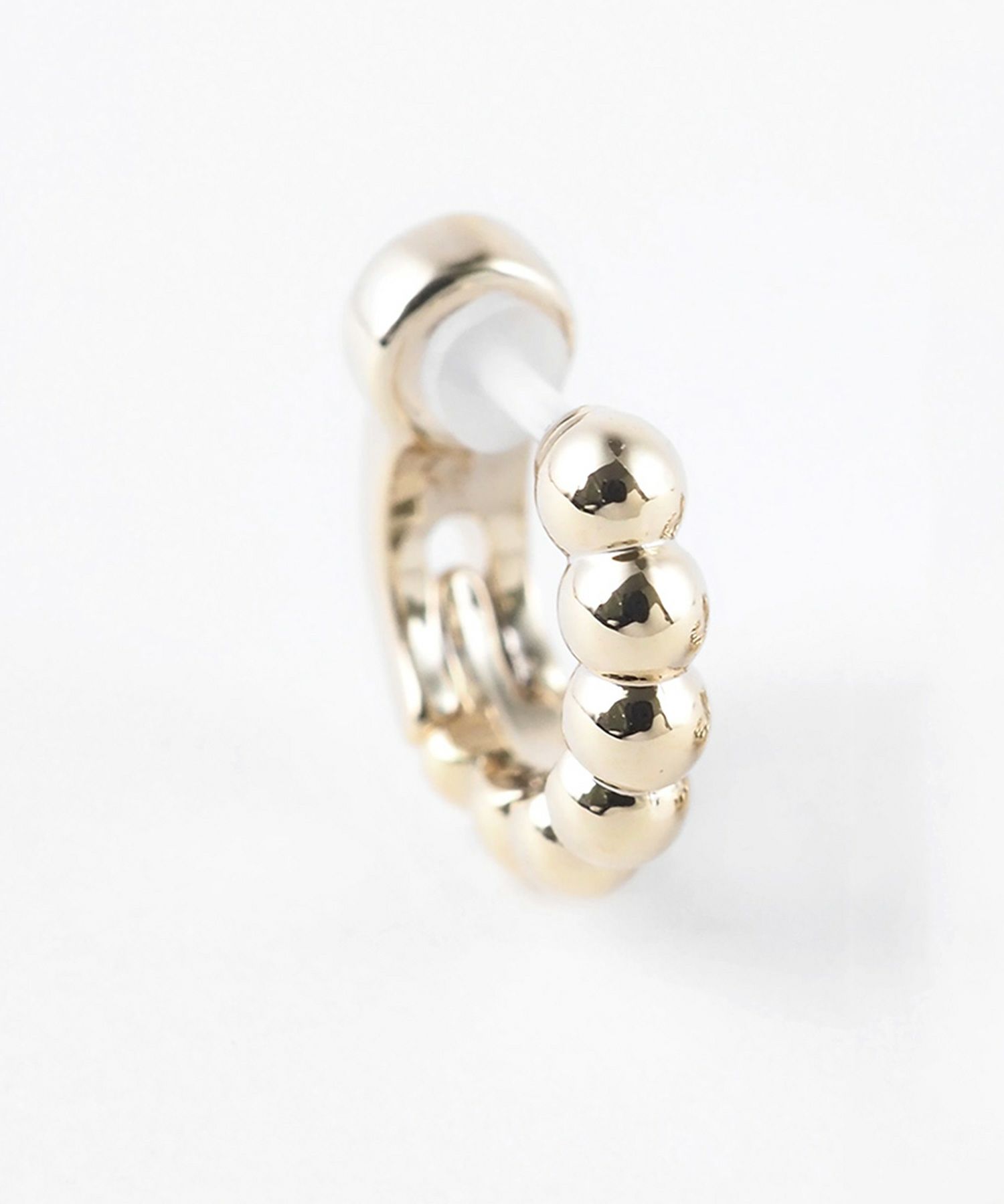 【web限定】ボールラインセラミックポストスムースピアス