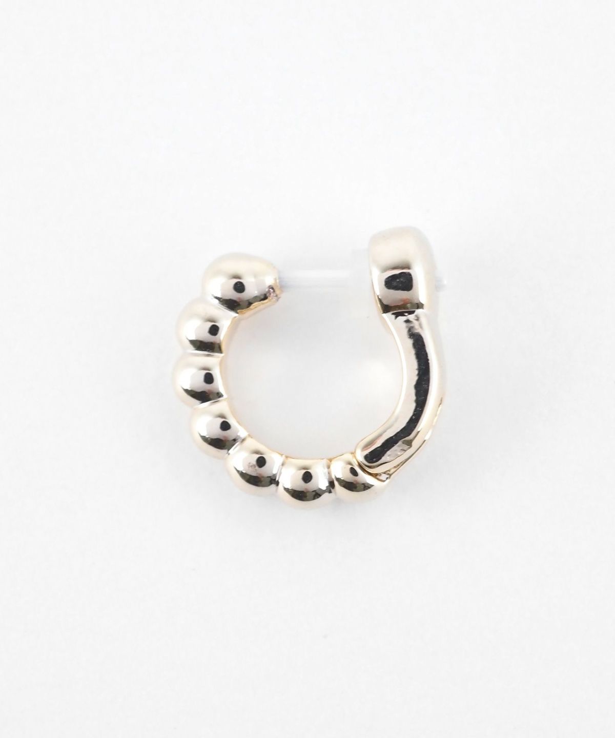 【web限定】ボールラインセラミックポストスムースピアス