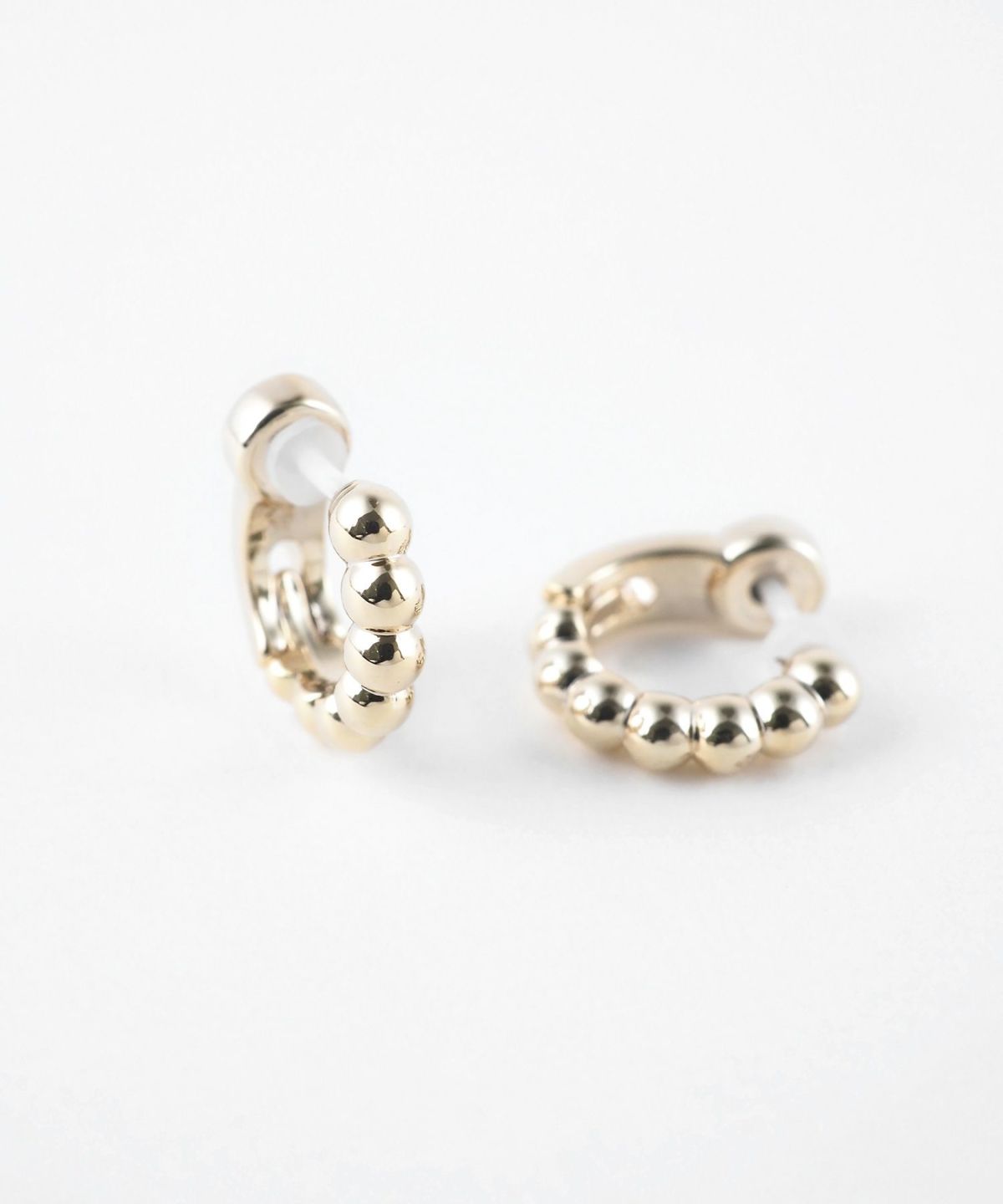 【web限定】ボールラインセラミックポストスムースピアス