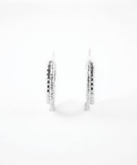 【web限定】ダブルテクスチャライン樹脂コーティングポストピアス