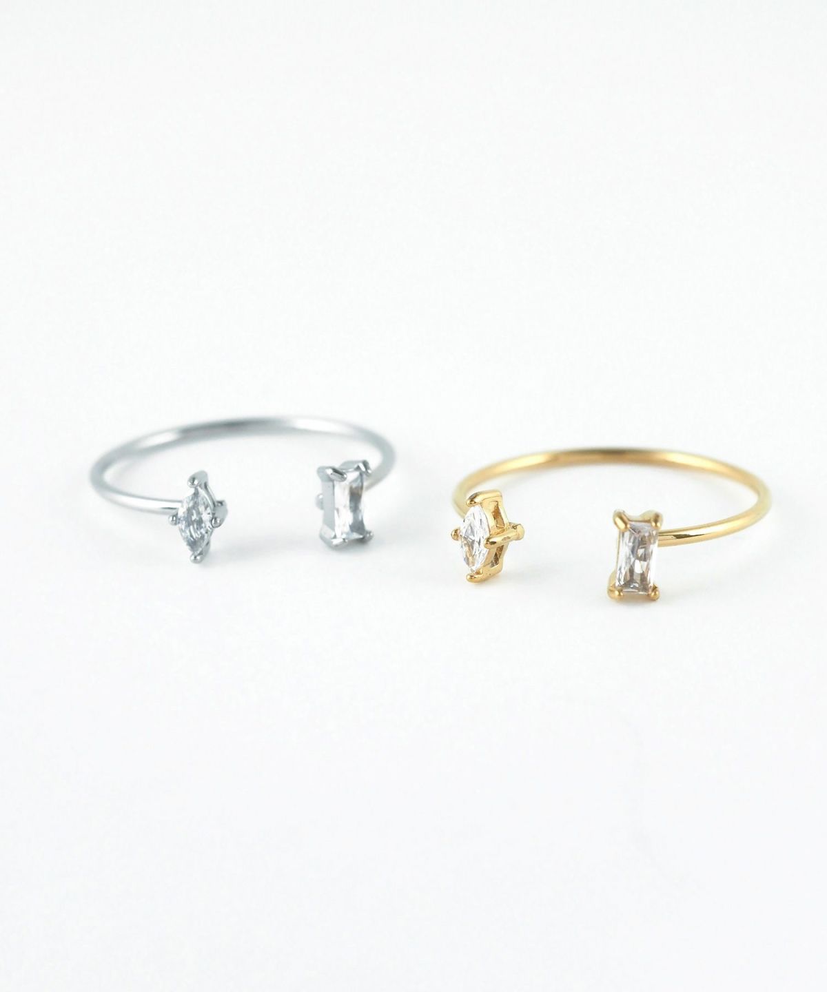 ダブルキュービックサージカルステンレスリング