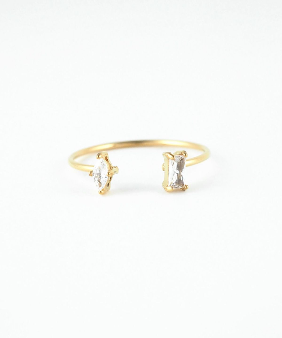 ダブルキュービックサージカルステンレスリング