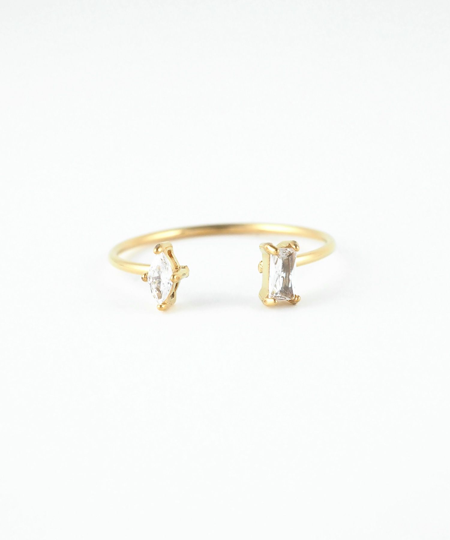 ダブルキュービックサージカルステンレスリング