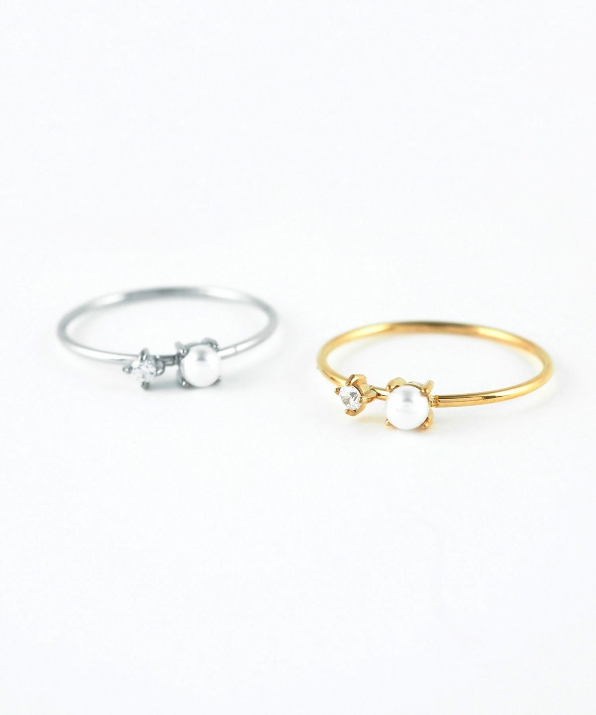 パールキュービックサージカルステンレスリング