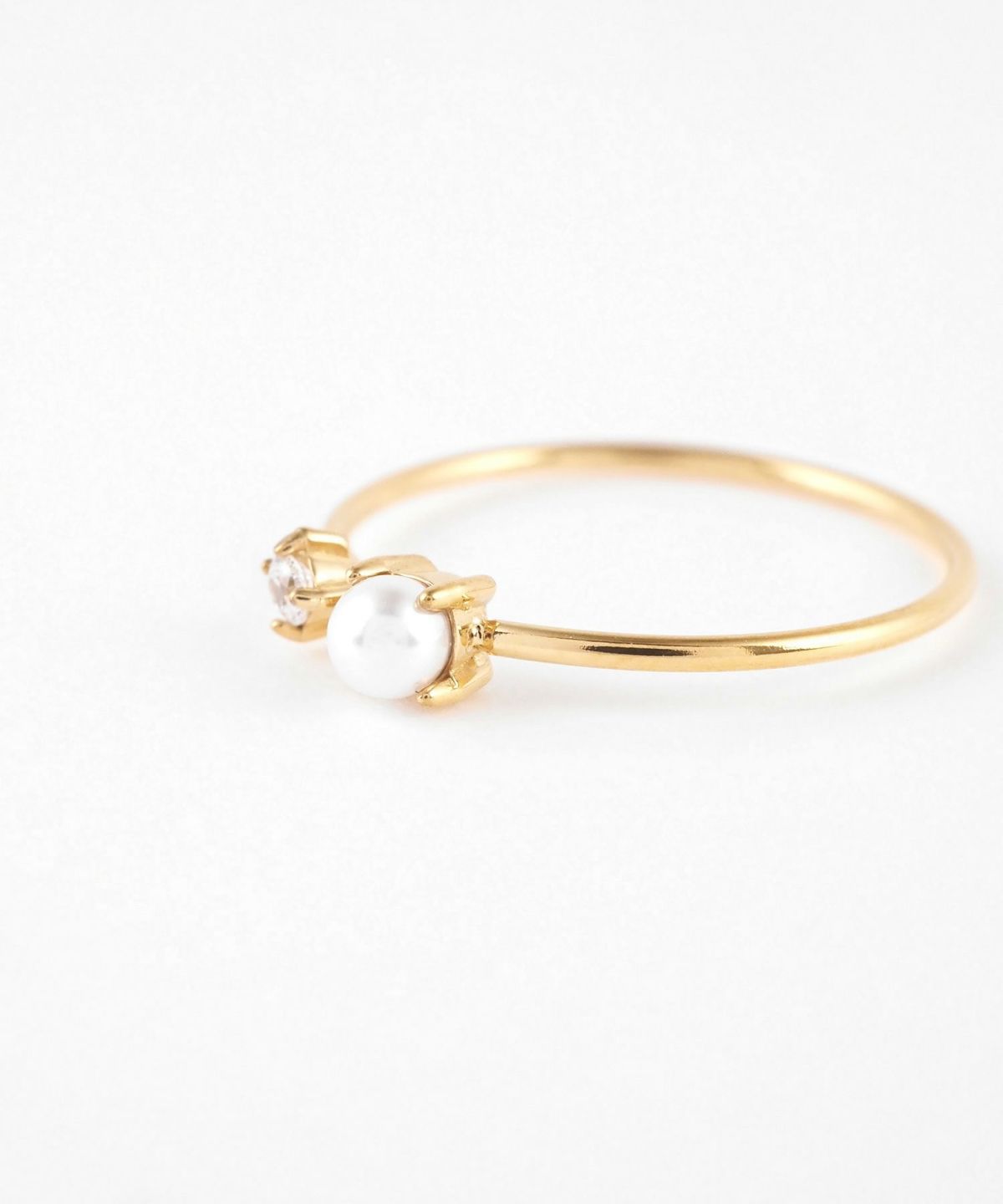 パールキュービックサージカルステンレスリング