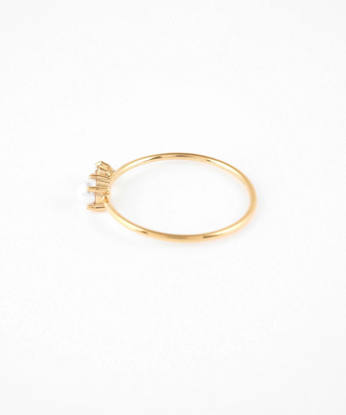 パールキュービックサージカルステンレスリング