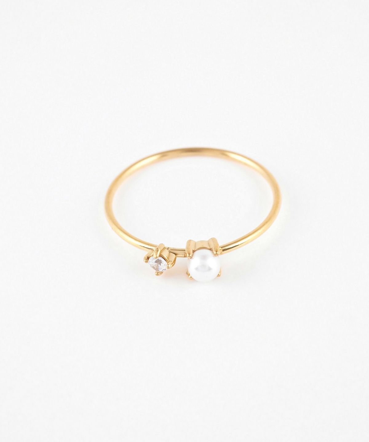 パールキュービックサージカルステンレスリング