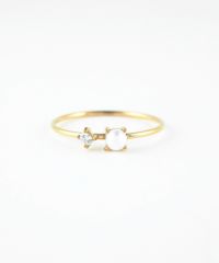 パールキュービックサージカルステンレスリング