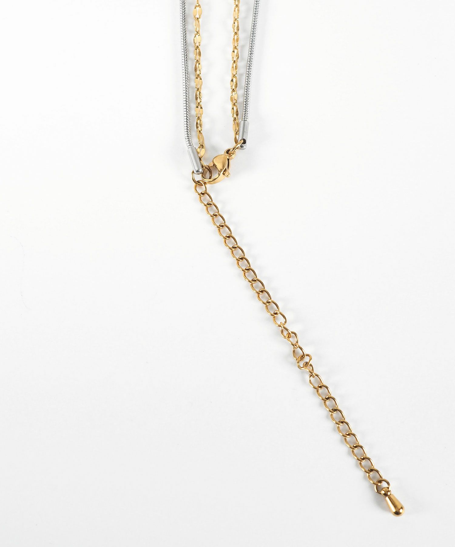 ペタルダブルチェーンネックレス【MUK lucenzio】