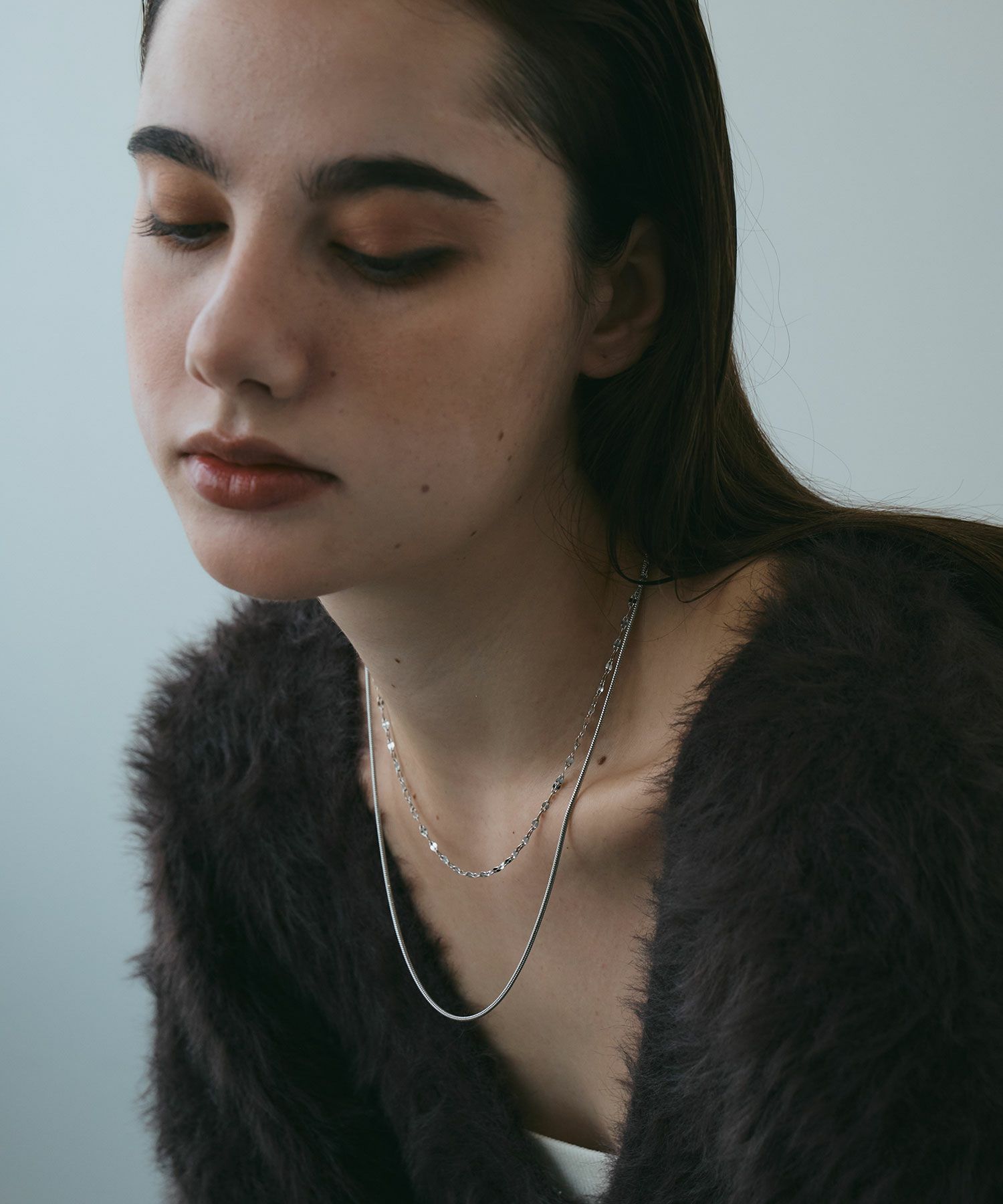 ペタルダブルチェーンネックレス【MUK lucenzio】