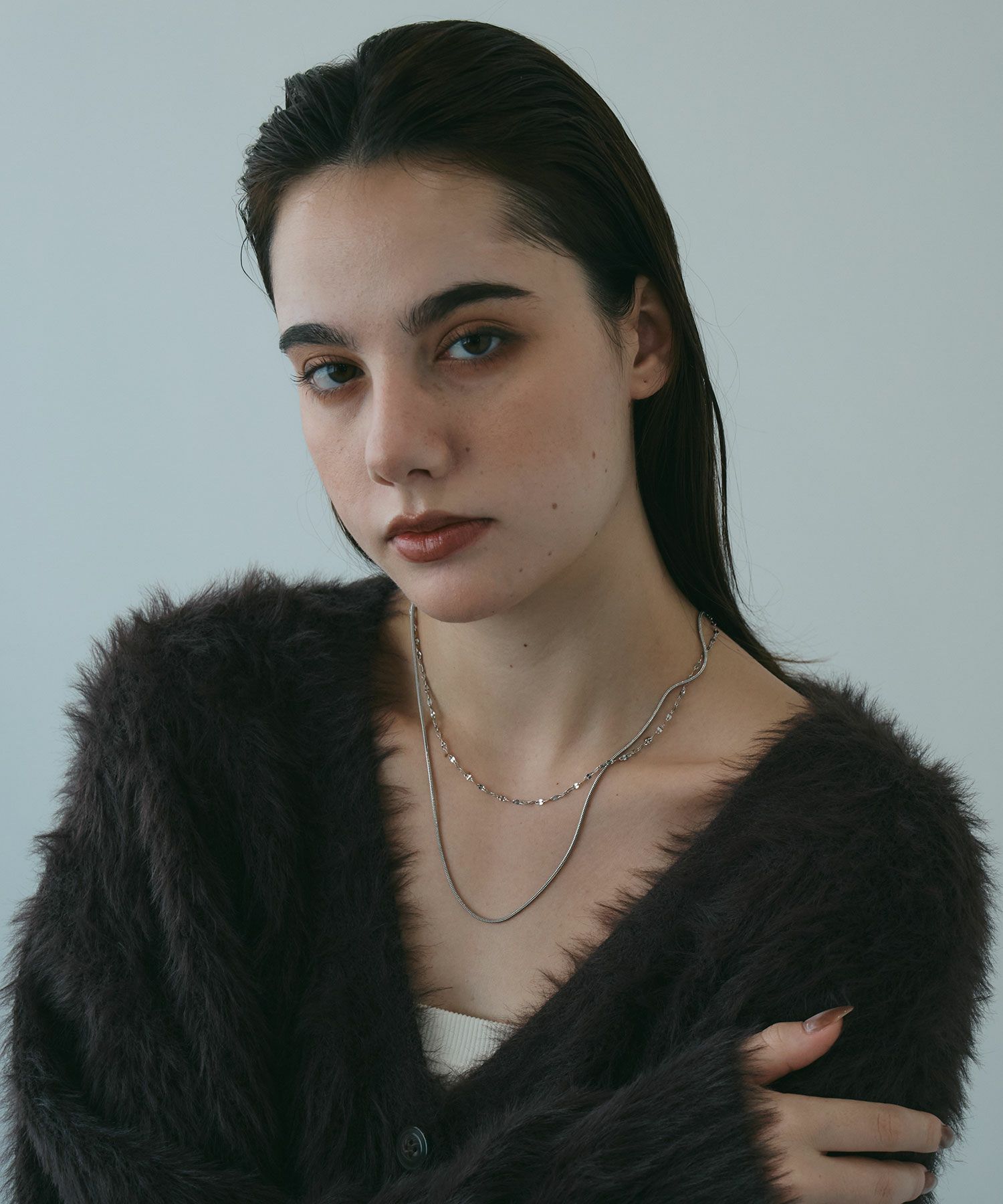 ペタルダブルチェーンネックレス【MUK lucenzio】