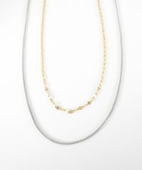 ペタルダブルチェーンネックレス【MUK lucenzio】