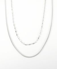 ペタルダブルチェーンネックレス【MUK lucenzio】