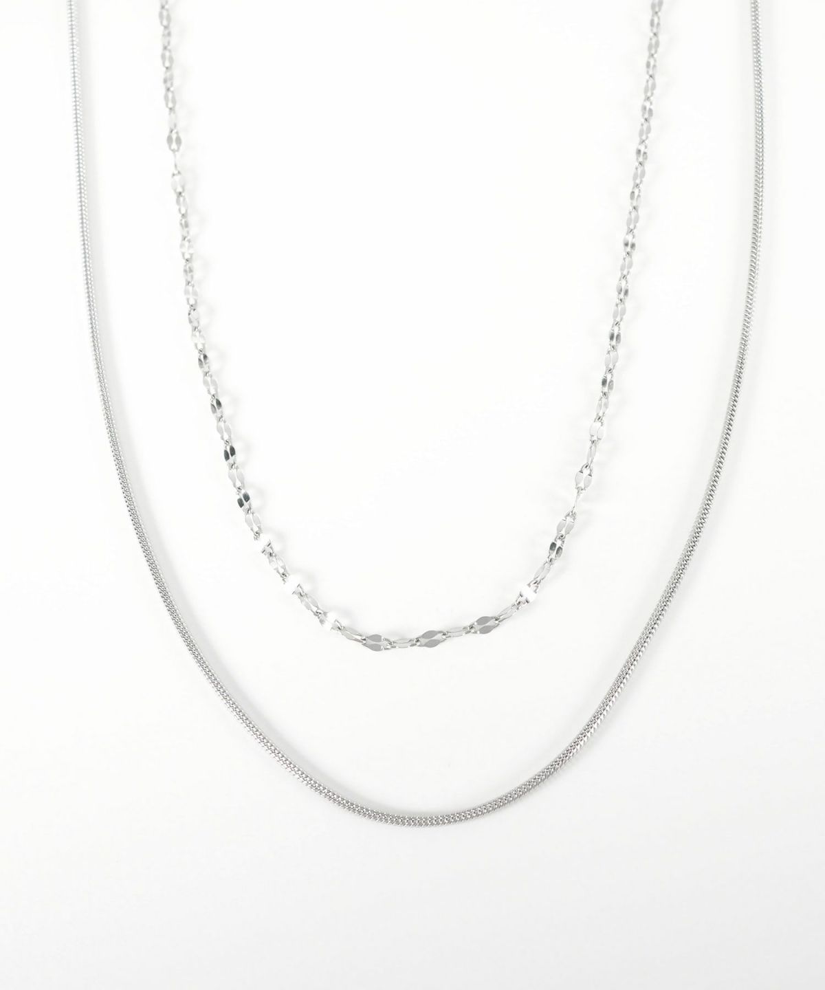 ペタルダブルチェーンネックレス【MUK lucenzio】