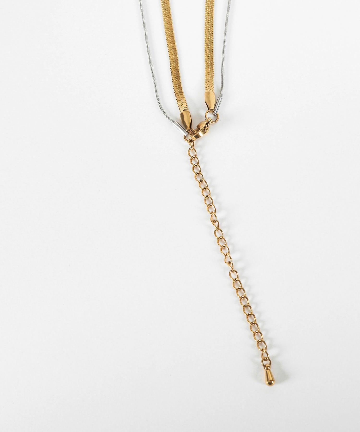 スネークダブルチェーンネックレス【MUK lucenzio】