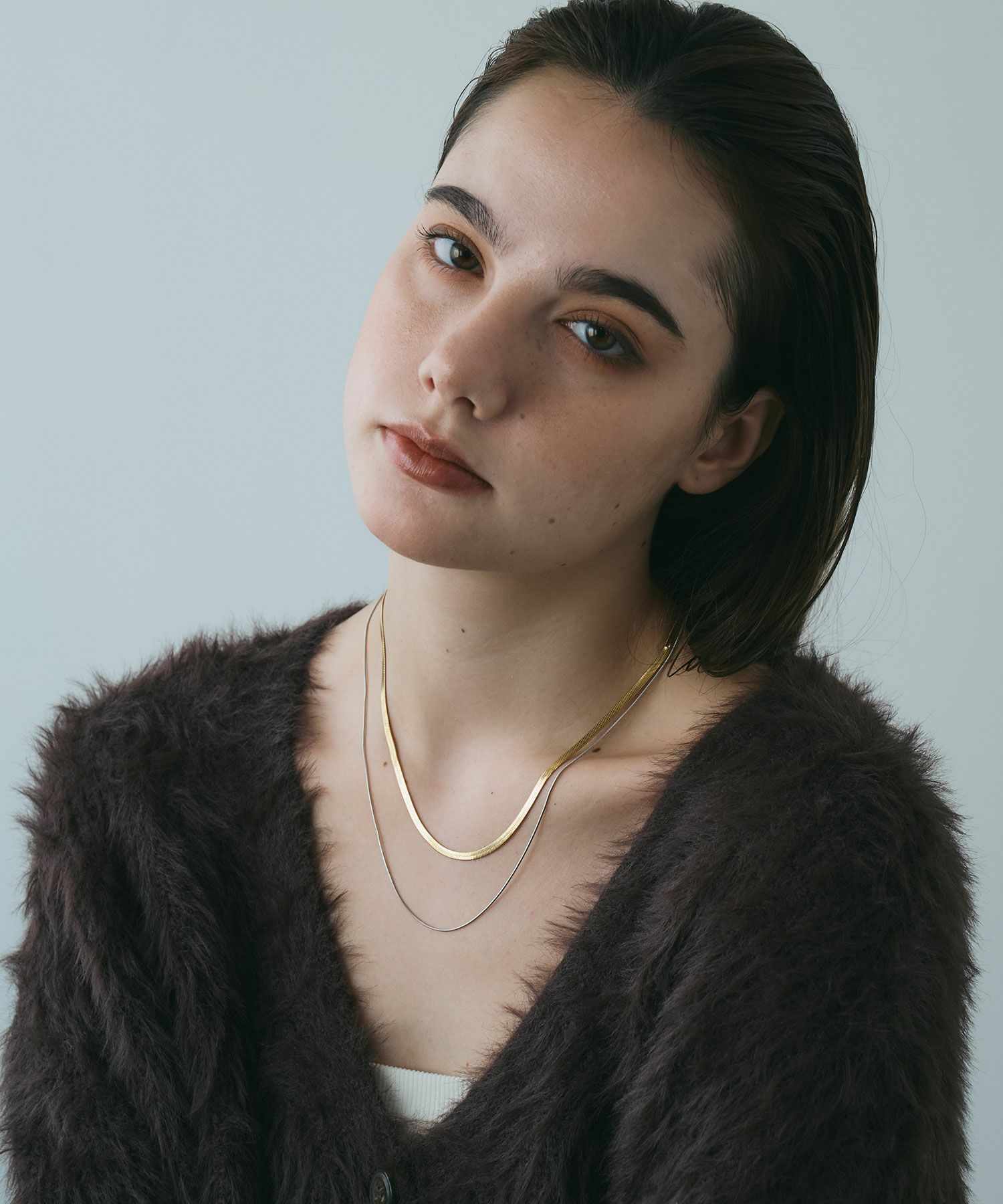 スネークダブルチェーンネックレス【MUK lucenzio】