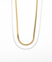 スネークダブルチェーンネックレス【MUK lucenzio】