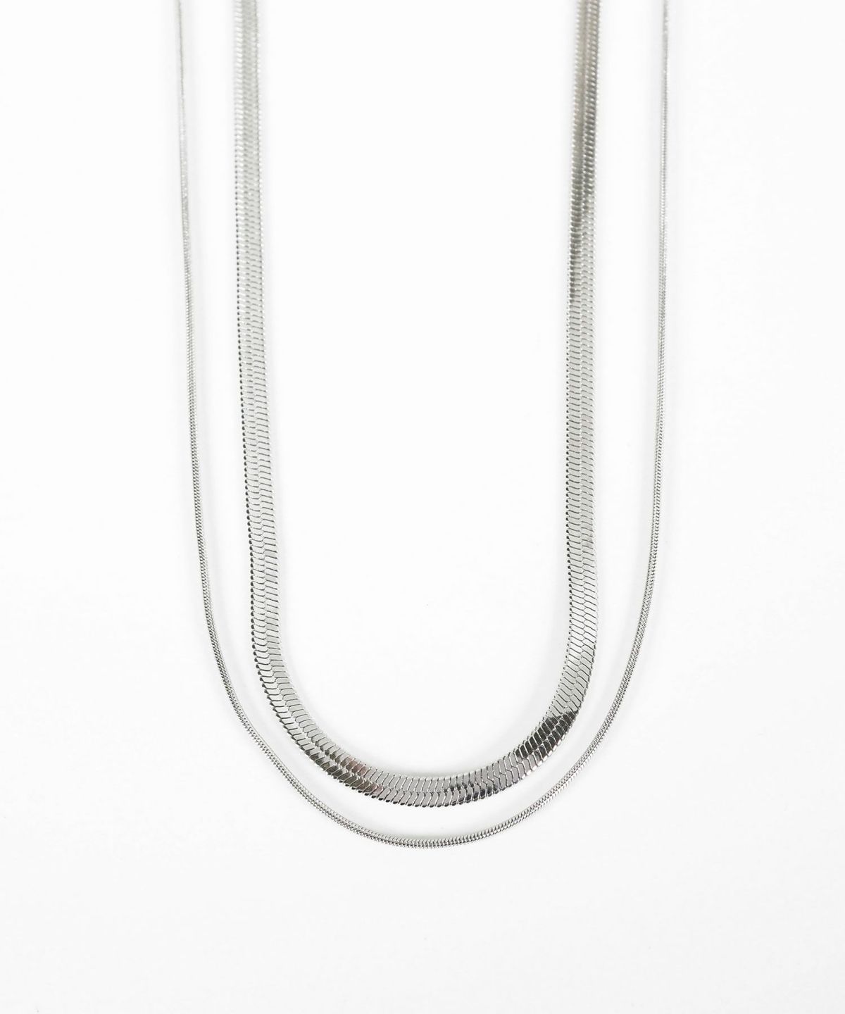 スネークダブルチェーンネックレス【MUK lucenzio】