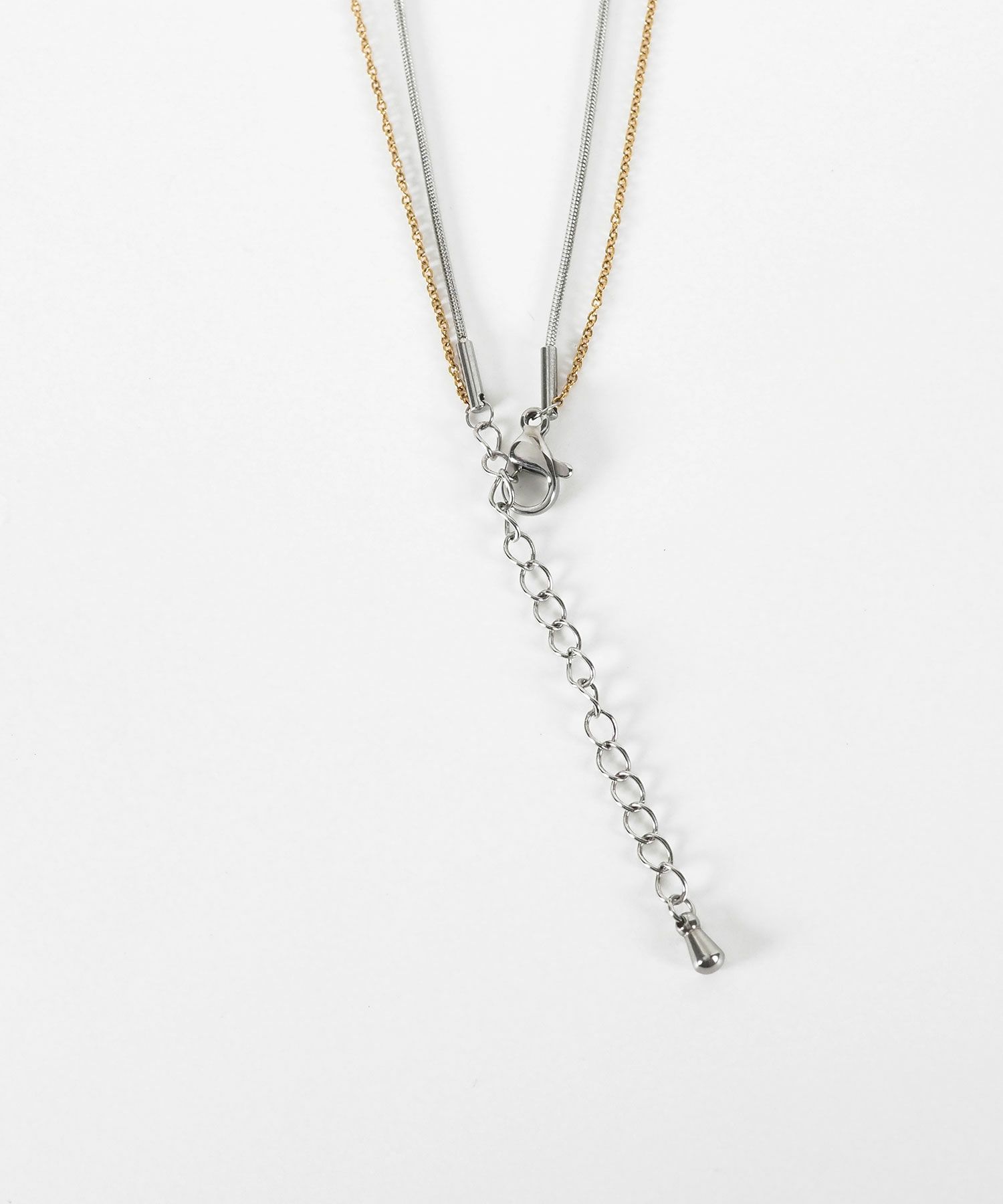 ドロップダブルチェーンネックレス【MUK lucenzio】