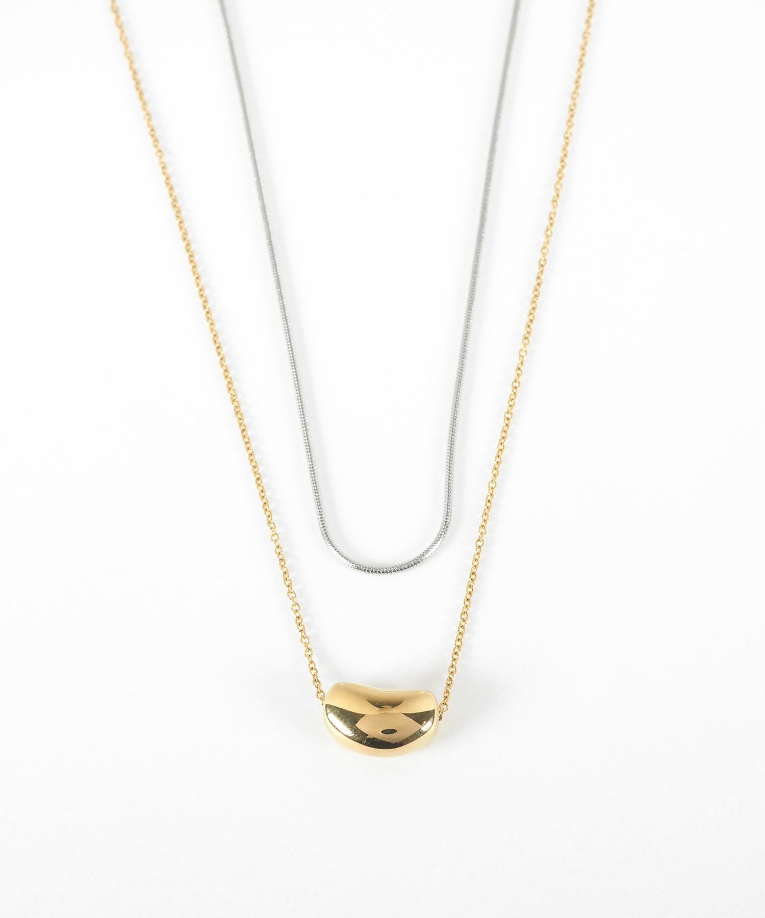 ドロップダブルチェーンネックレス【MUK lucenzio】