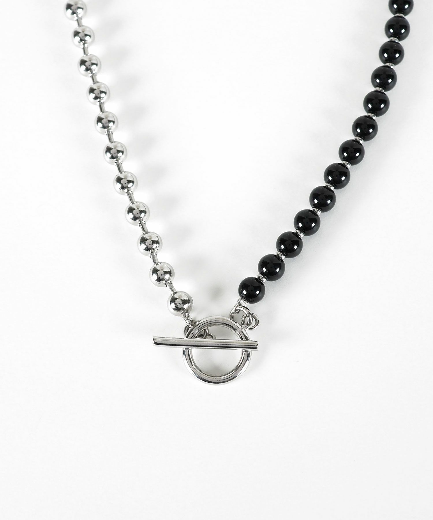 オニキス×ボールチェーンネックレス【MUK lucenzio】