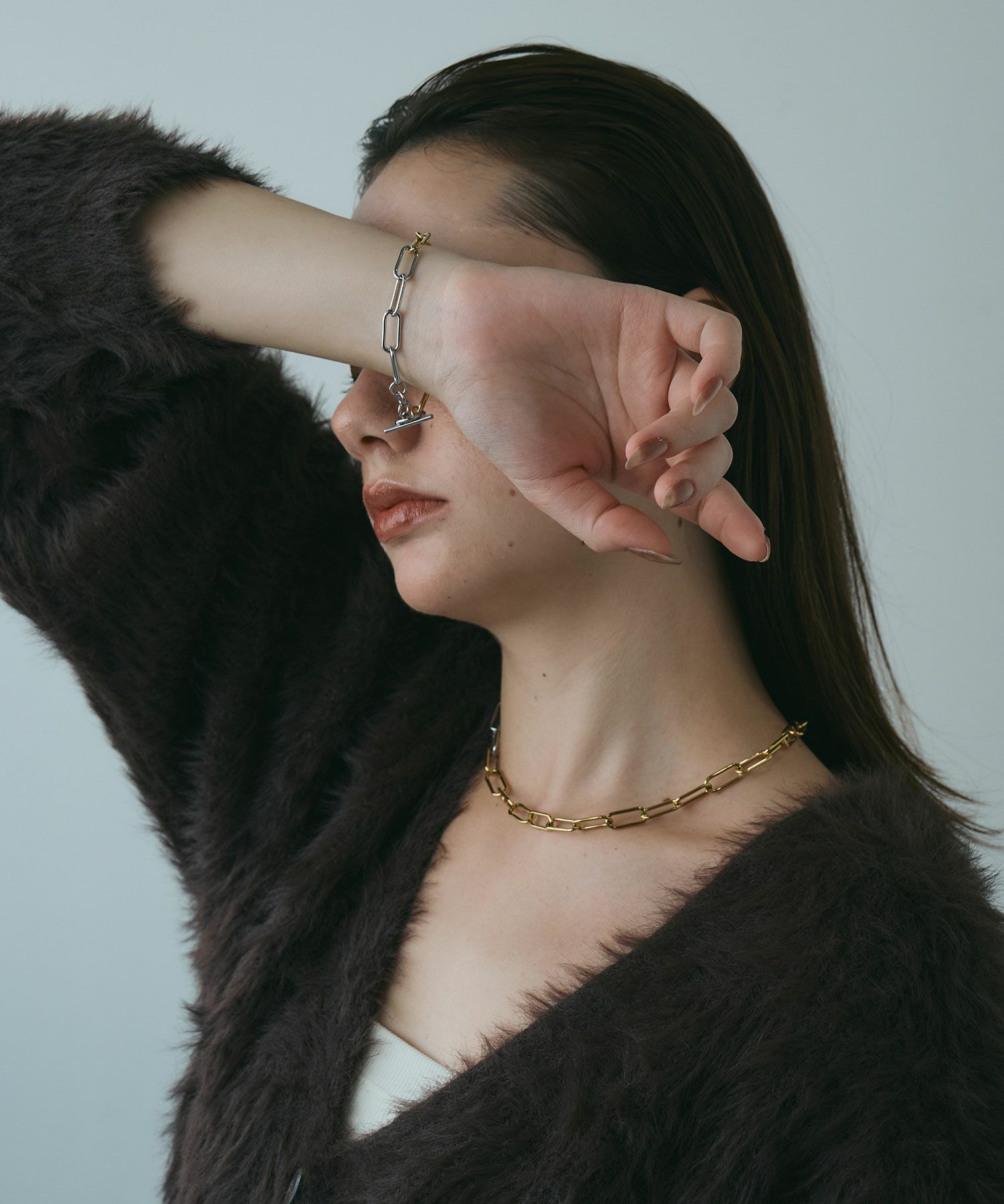 オーバルチェーンブレスレット【MUK lucenzio】