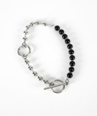 オニキス×ボールチェーンブレスレット【MUK lucenzio】