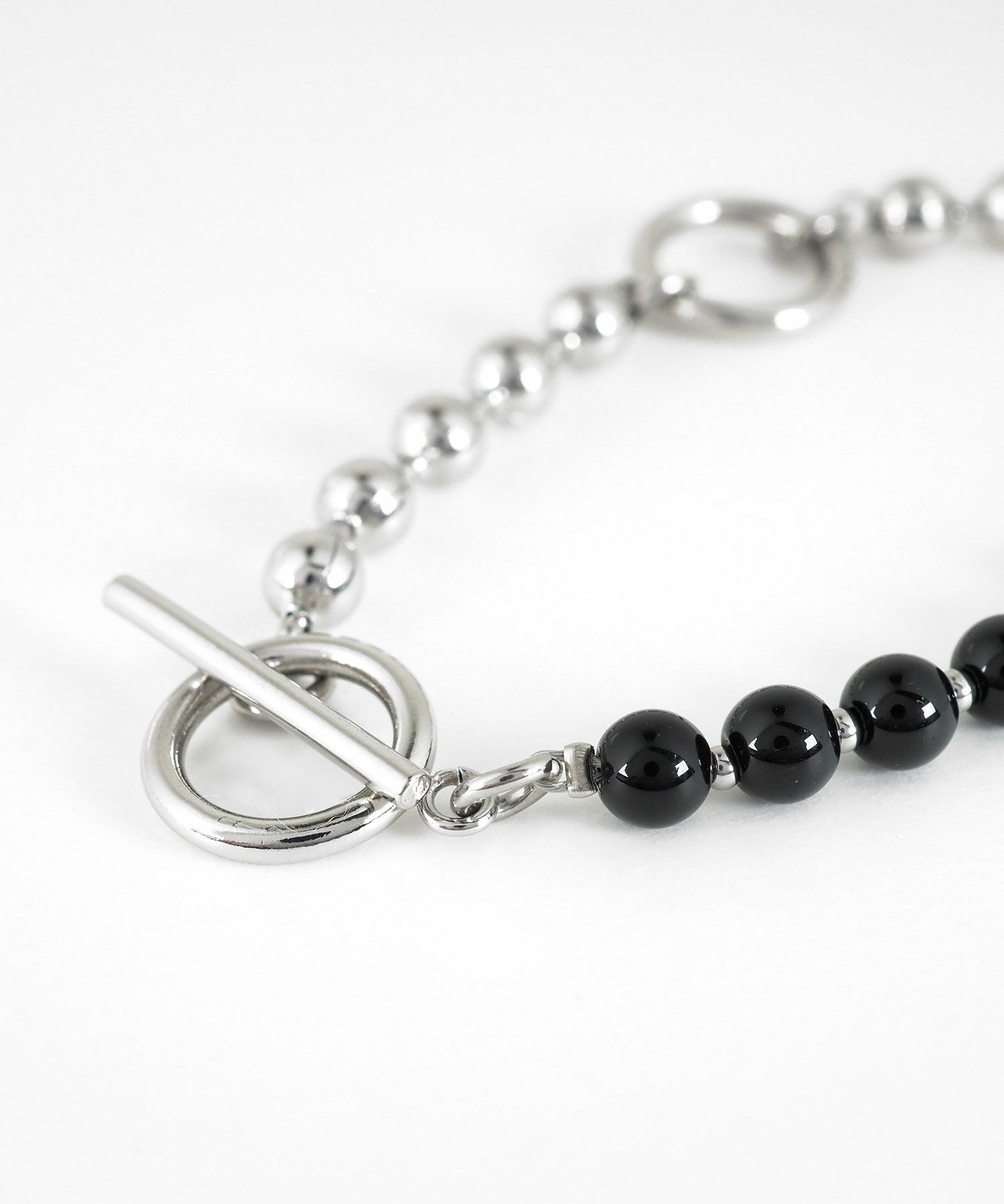 オニキス×ボールチェーンブレスレット【MUK lucenzio】