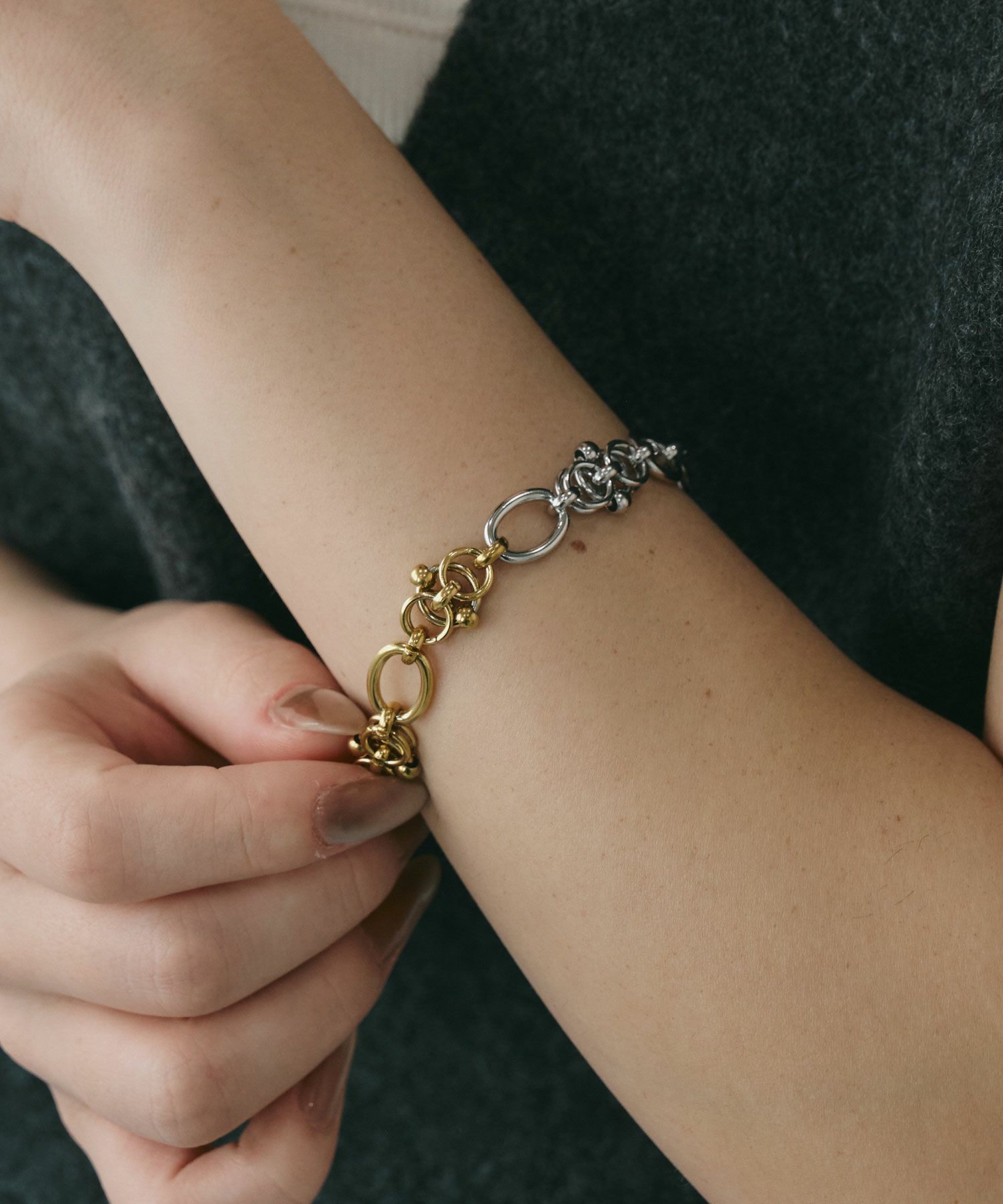 サークルチェーンブレスレット【MUK lucenzio】