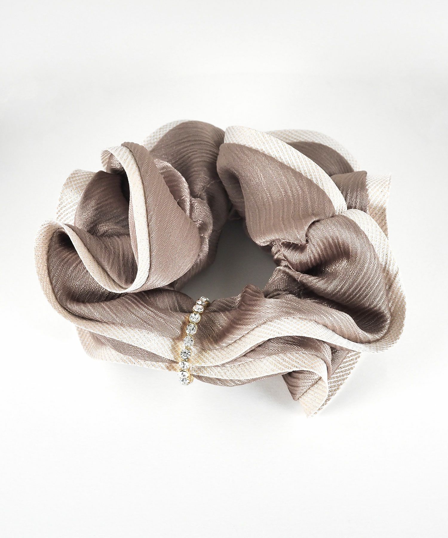 ストーンラインチャーム付きシュシュ