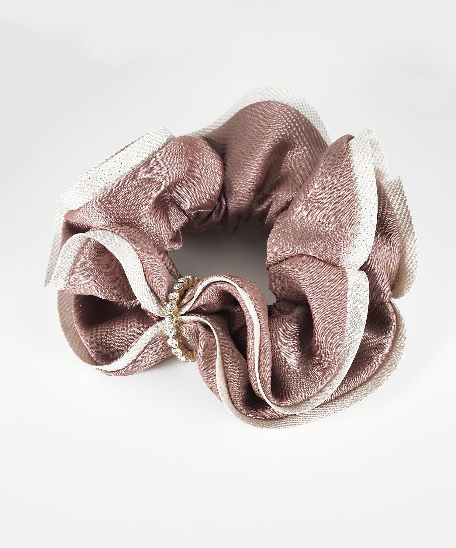 ストーンラインチャーム付きシュシュ