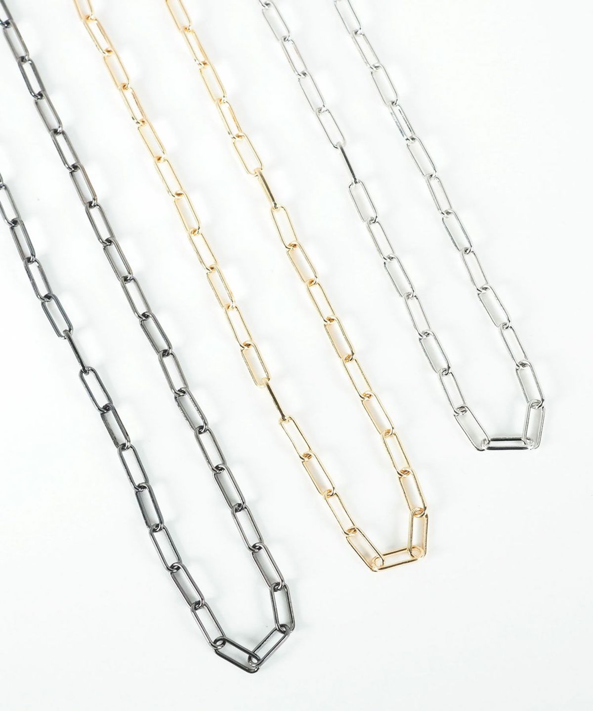 ペーパークリップチェーンネックレス