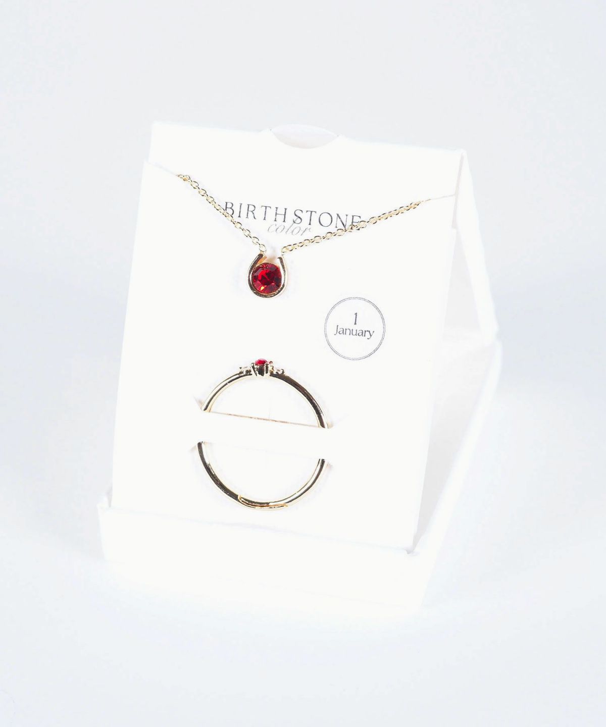 誕生石ネックレス＆リングセット