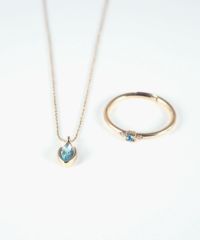誕生石ネックレス＆リングセット