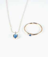 誕生石ネックレス＆リングセット