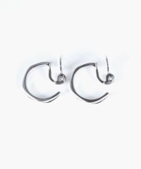 ツイストスリムフープクリップイヤリング