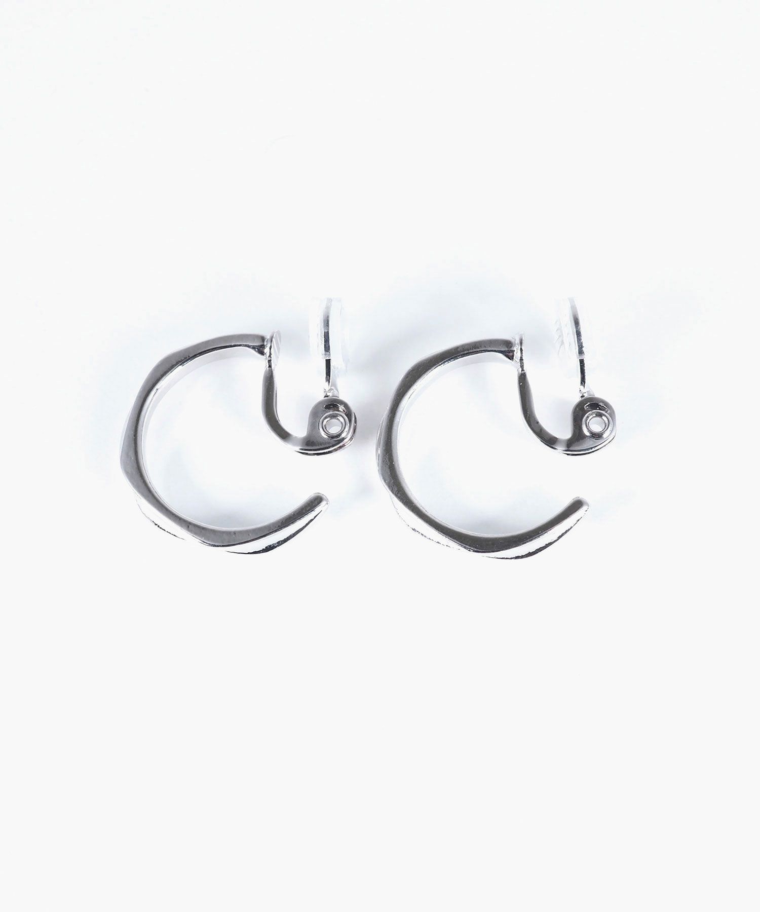 ツイストスリムフープクリップイヤリング