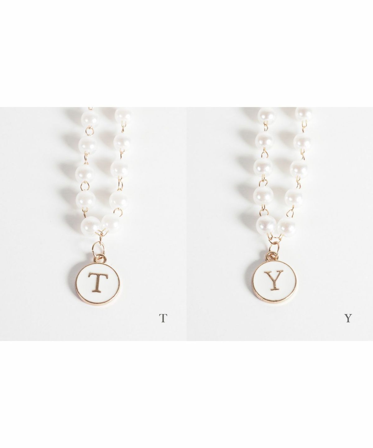 ぬいぐるみ用イニシャルネックレス