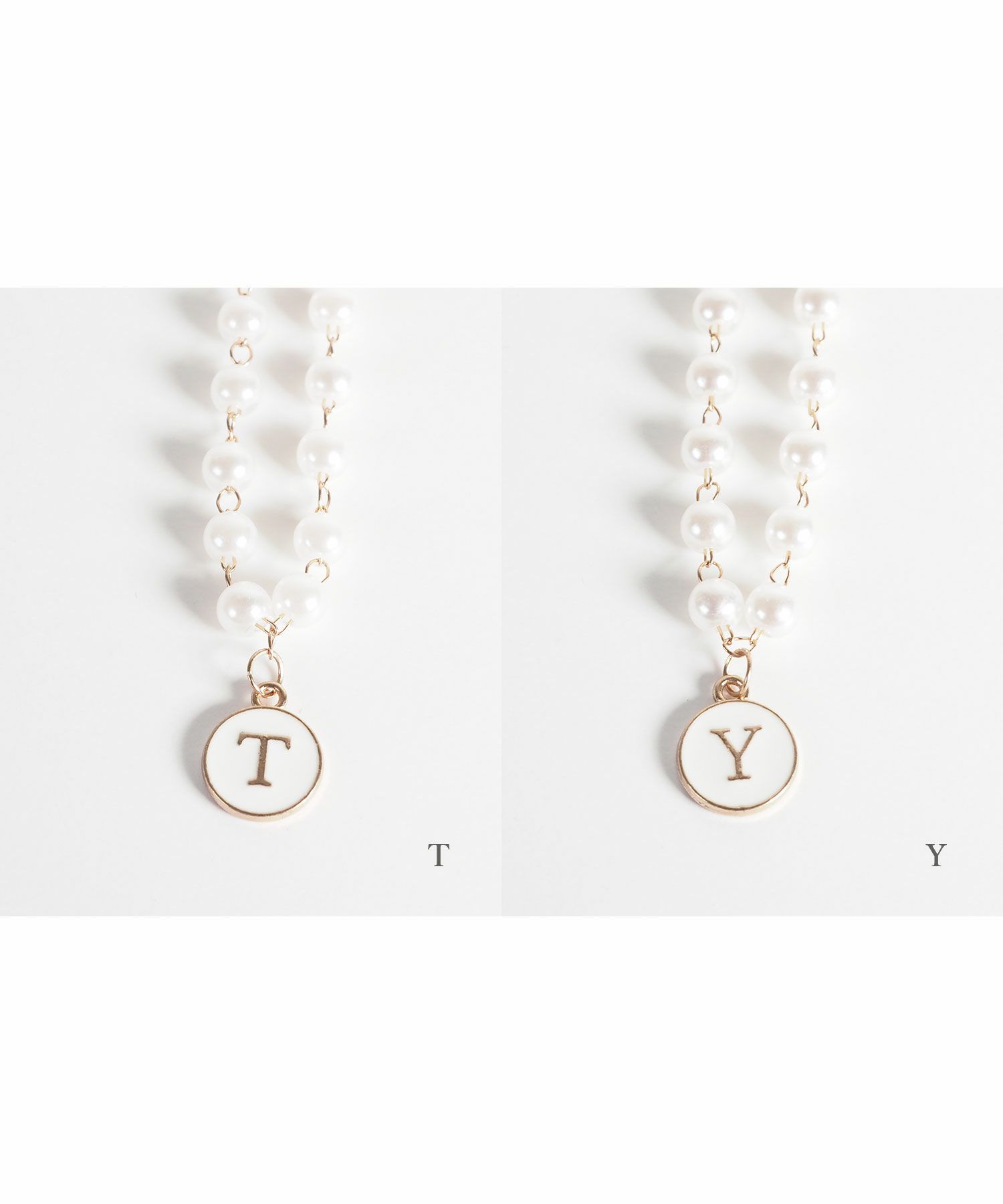 ぬいぐるみ用イニシャルネックレス