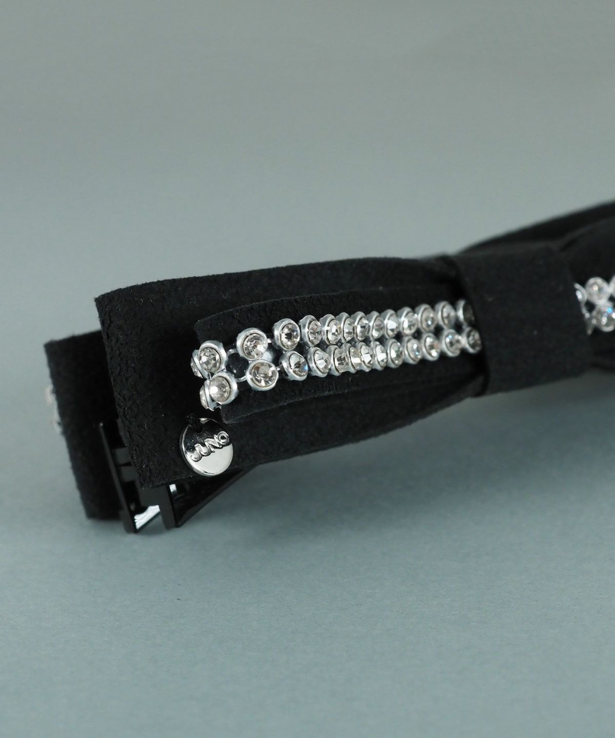 ラインストーンリボンバナナクリップ【JUNO PREMIUM】