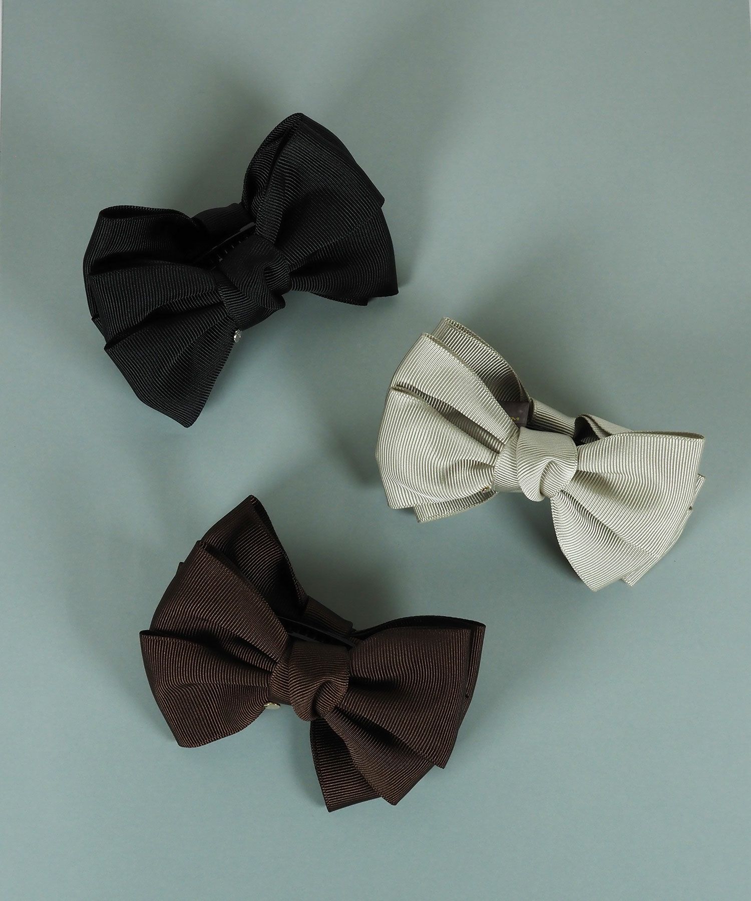 グログランリボンバナナクリップ【JUNO PREMIUM】