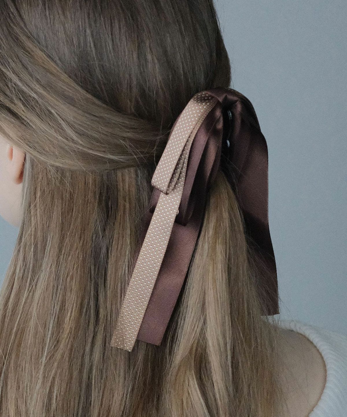 サテンロングリボンバナナクリップ【JUNO PREMIUM】