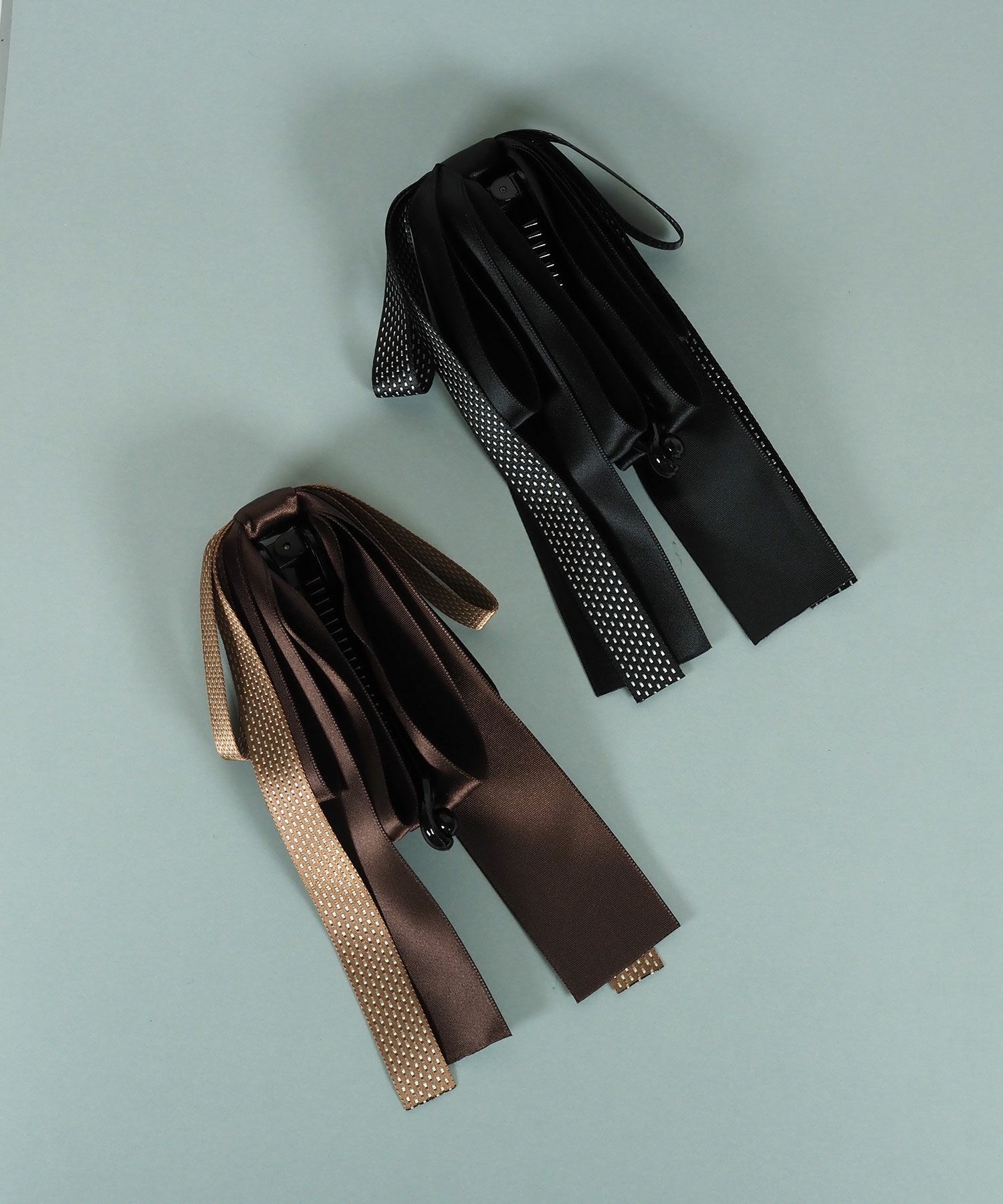 サテンロングリボンバナナクリップ【JUNO PREMIUM】