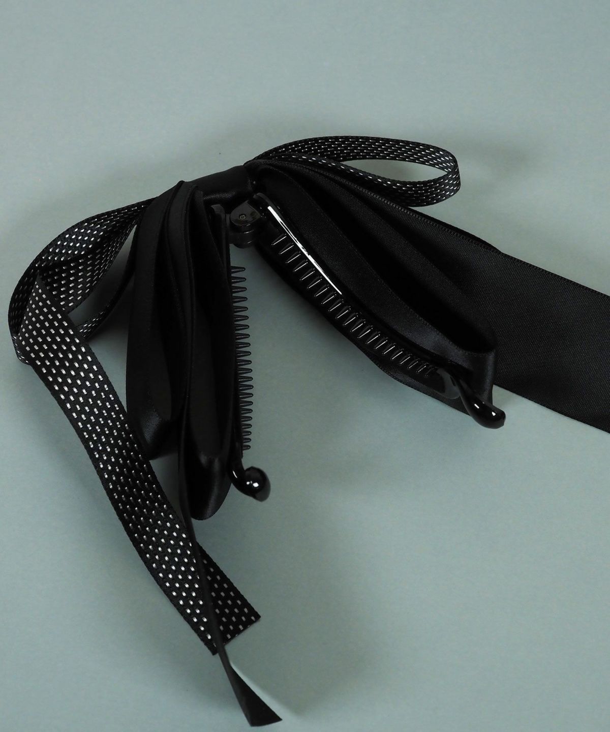 サテンロングリボンバナナクリップ【JUNO PREMIUM】