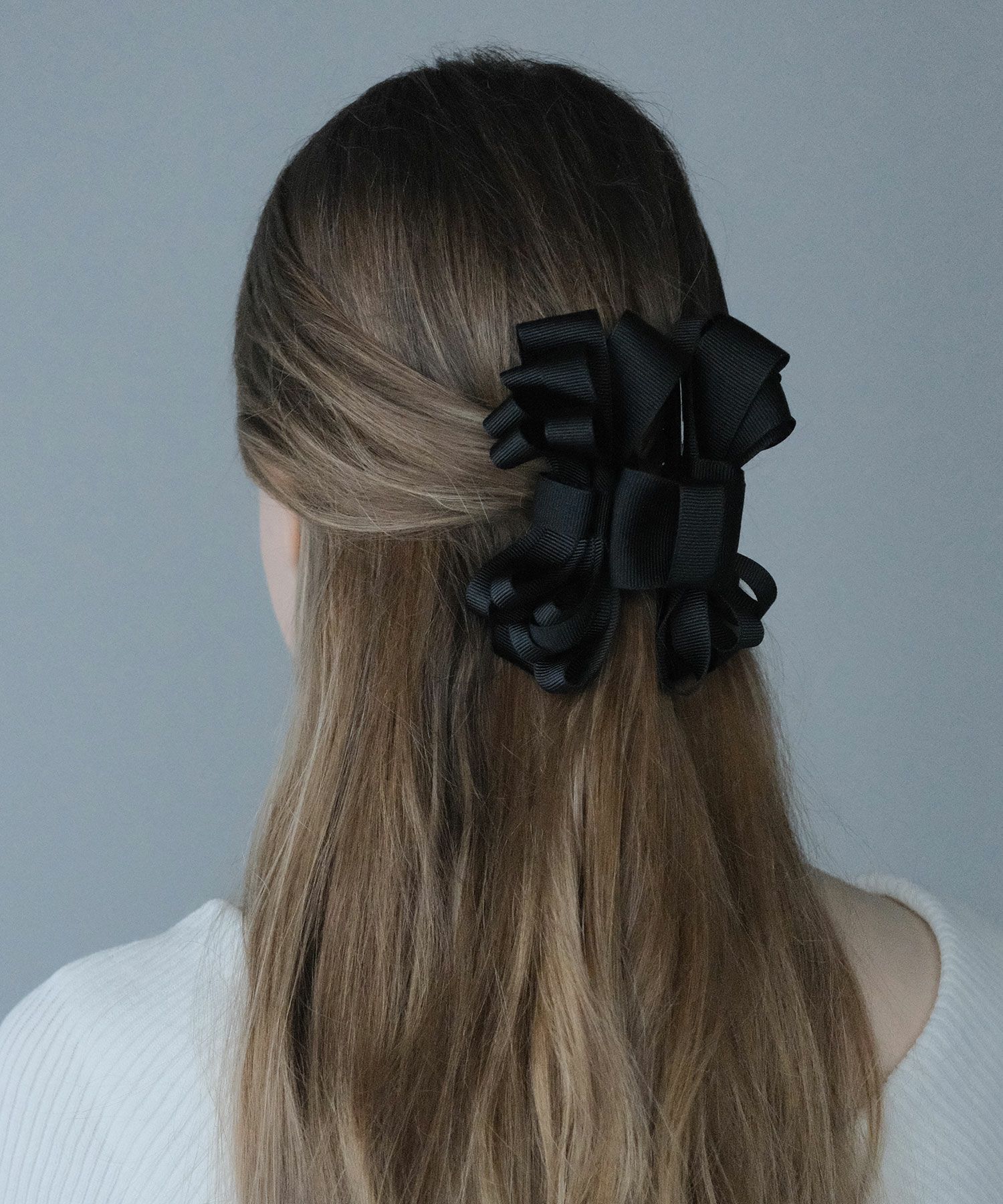 グログランリボンバンスクリップ【JUNO PREMIUM】