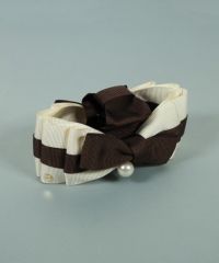 バイカラーグログランリボンバンスクリップ【JUNO PREMIUM】