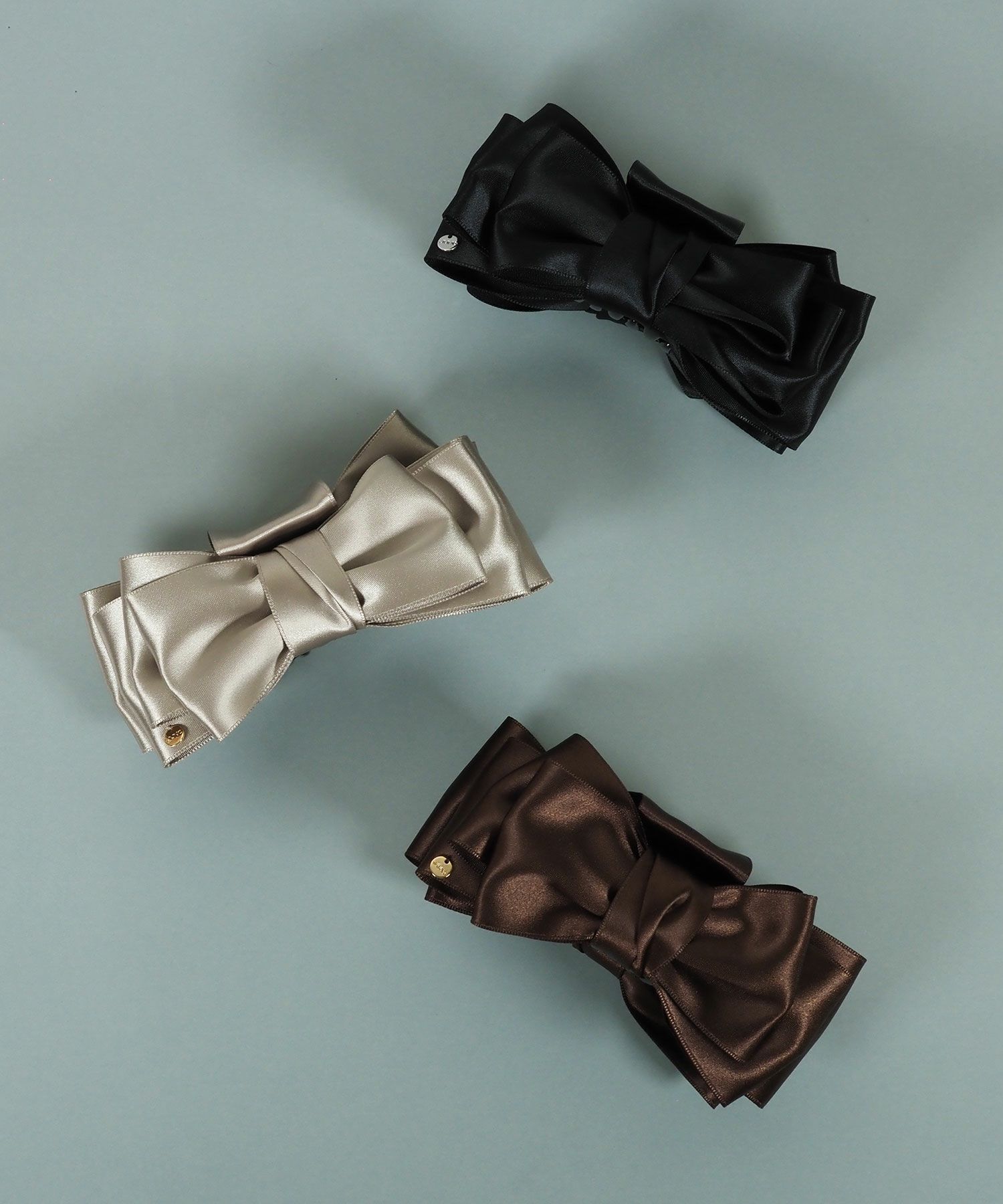 サテンリボンバンスクリップ【JUNO PREMIUM】