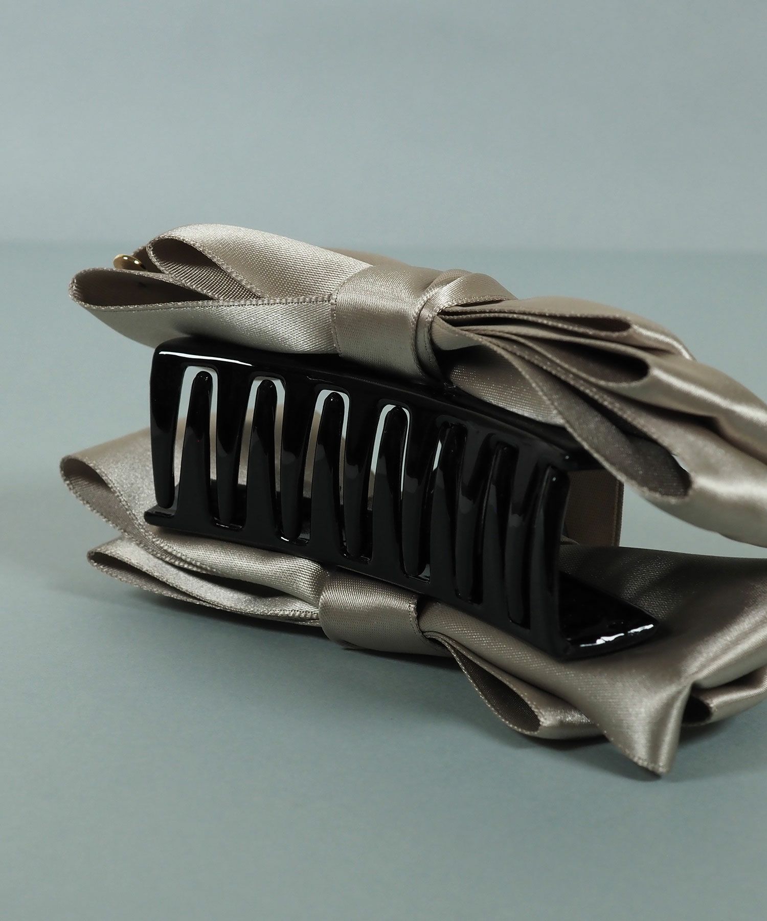 サテンリボンバンスクリップ【JUNO PREMIUM】