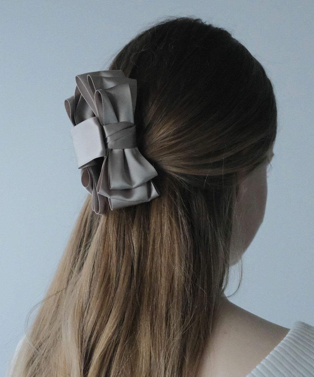 サテンリボンバンスクリップ【JUNO PREMIUM】